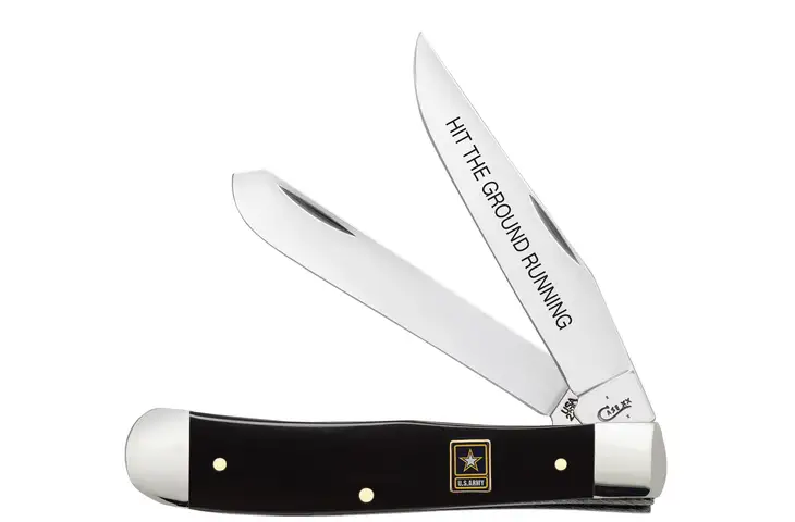 Case U.S. Army Folding Knife with Black Synthetic Handle - view 2